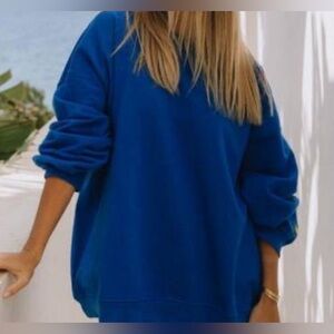 Daily Drills Cobalt Oversized Crew